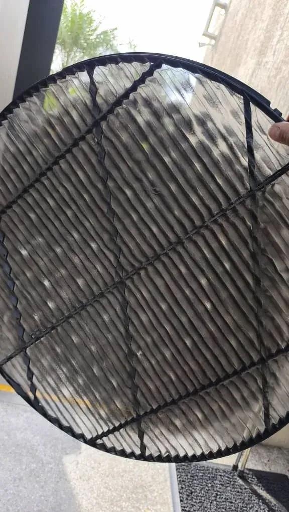 El mismo filtro de cassette 360 después de la limpieza